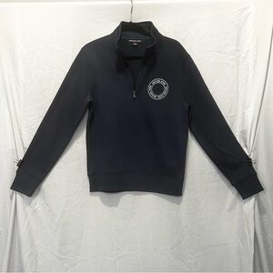 NWOT Michael Kors Navy Quarter-Zip Sweatshirt